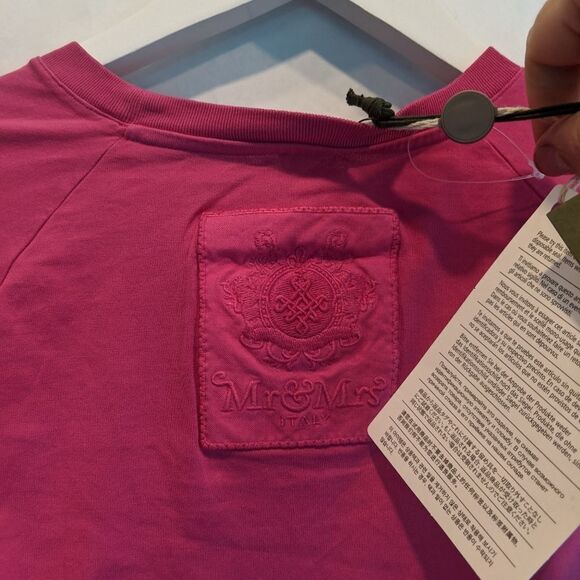 Mr and Mrs Italy t-shirt with patches 2(38) BNWT - Picture 5 of 7